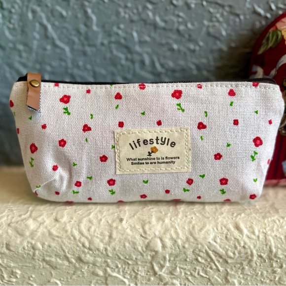 Travel Bag Set TecUnite Pen Case Pencil Bag Canvas Cosmetic Makeup Bag Lifestyle - Picture 14 of 15